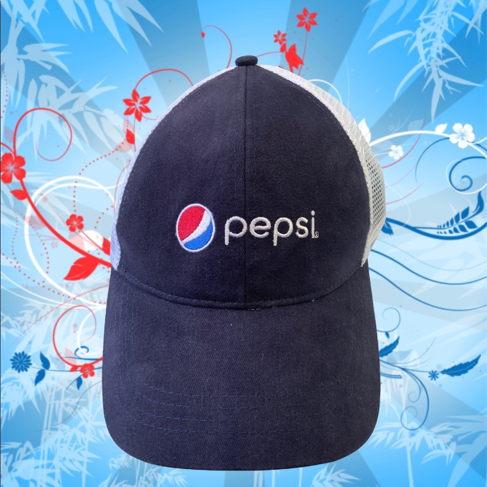 Pepsi Navy Blue & White Snap Back SodaGear Hat